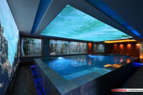 Plafond lumineux Barrisol Lumière print