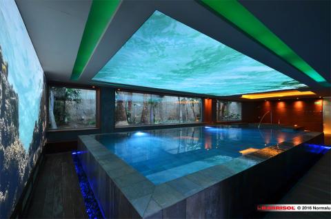 Plafond lumineux Barrisol Lumière print