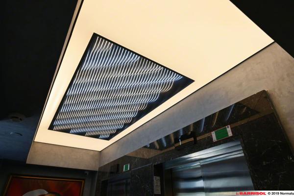 Plafond Barrisol lumineux effet 3D - ELT3D
