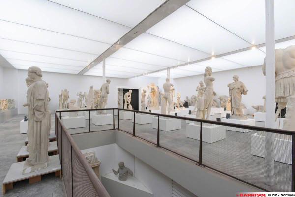 Musée des moulages à Lyon - plafond lumière naturelle Barrisol